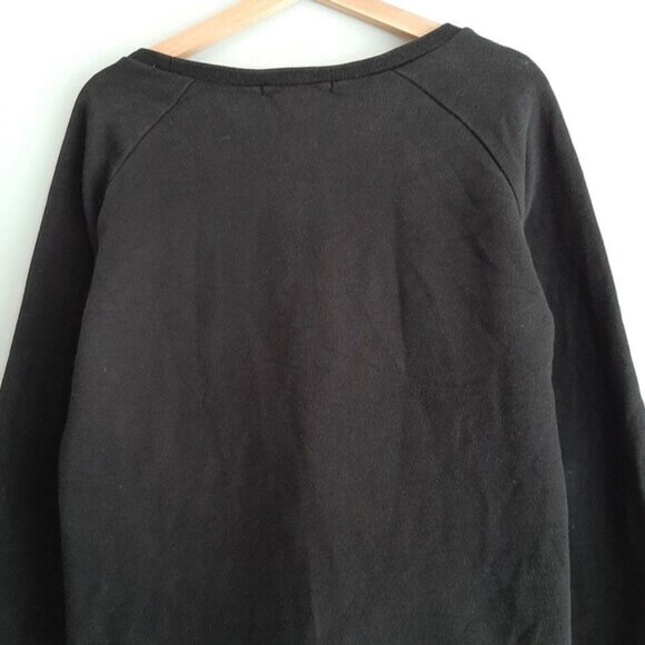 MAISON SCOTCH Sweater Fuzzy Mixed Media Crewneck & Sweatshirt Top Sz 6 / S Flaw - Picture 8 of 14